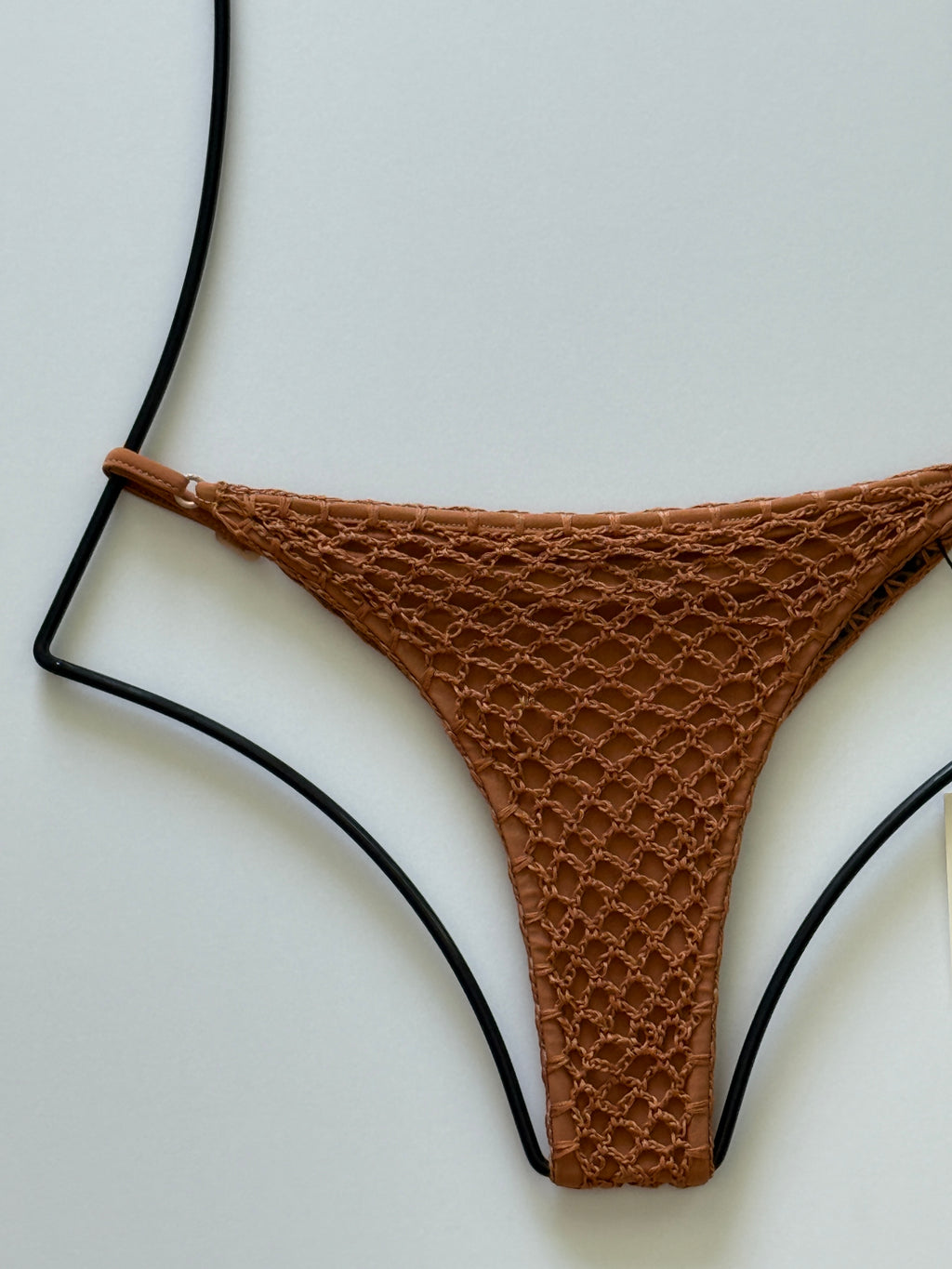 Acacia Swimwear Neema Crochet Bikini Bottom - Tobacco