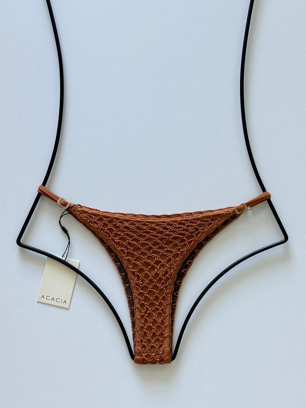 Acacia Swimwear Neema Crochet Bikini Bottom - Tobacco