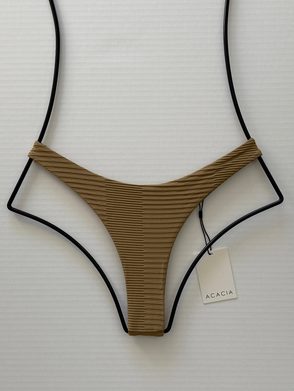 Acacia Swimwear Oslo Dual Ribbed Bikini Bottom - Palm