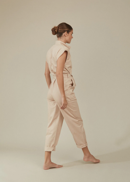 Acacia Swimwear Osaka Jumpsuit - Oat | Back view