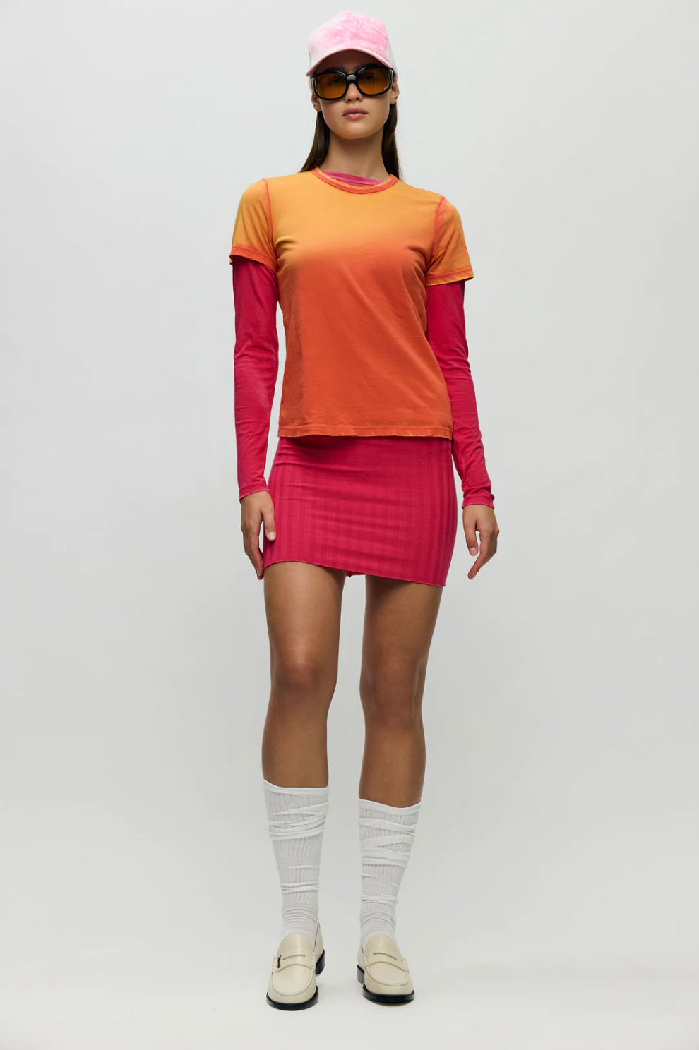 Cotton Citizen Skirt - Cotton Citizen 'Capri' Mini Skirt in Fuchsia
