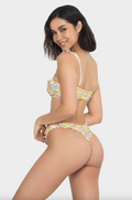 Khassani Bikini Bottom - Khassani Swimwear 'Alma' Bikini Bottom in Retro Flowers
