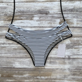 mikoh Bikini Bottom - Mikoh Swimwear 'Puka Puka' Bikini Bottom in Vintage Sailor Night
