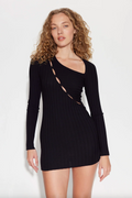 Cotton Citizen Dress - Cotton Citizen Capri Cut Out Dress in Jet Black