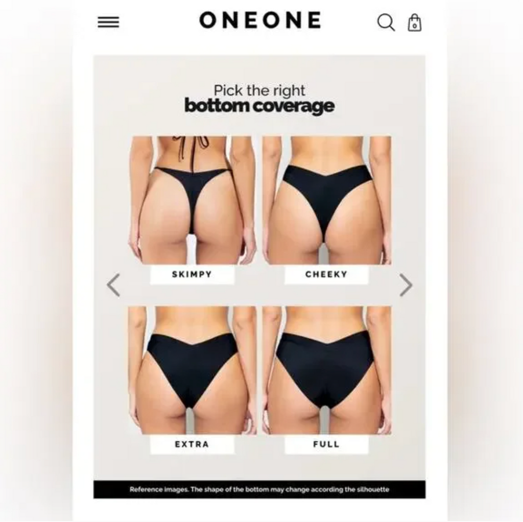 OneOne Swimwear Alli Skimpy String Bikini Bottom | Alternate view
