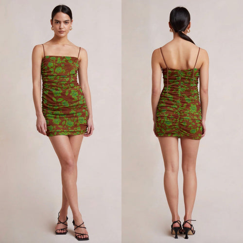 Bec & Bridge + Bridge Blossom Mesh Mini Dress - US 12 | Front view