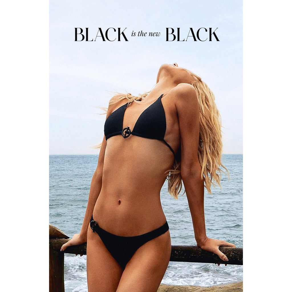 ViX Paula Hermanny ViX Swimwear Audrey Cheeky Bikini Bottom - Black | Alternate view