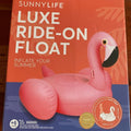 SunnyLife Flamingo Luxe Ride-One Pool Float - Nib | Front view