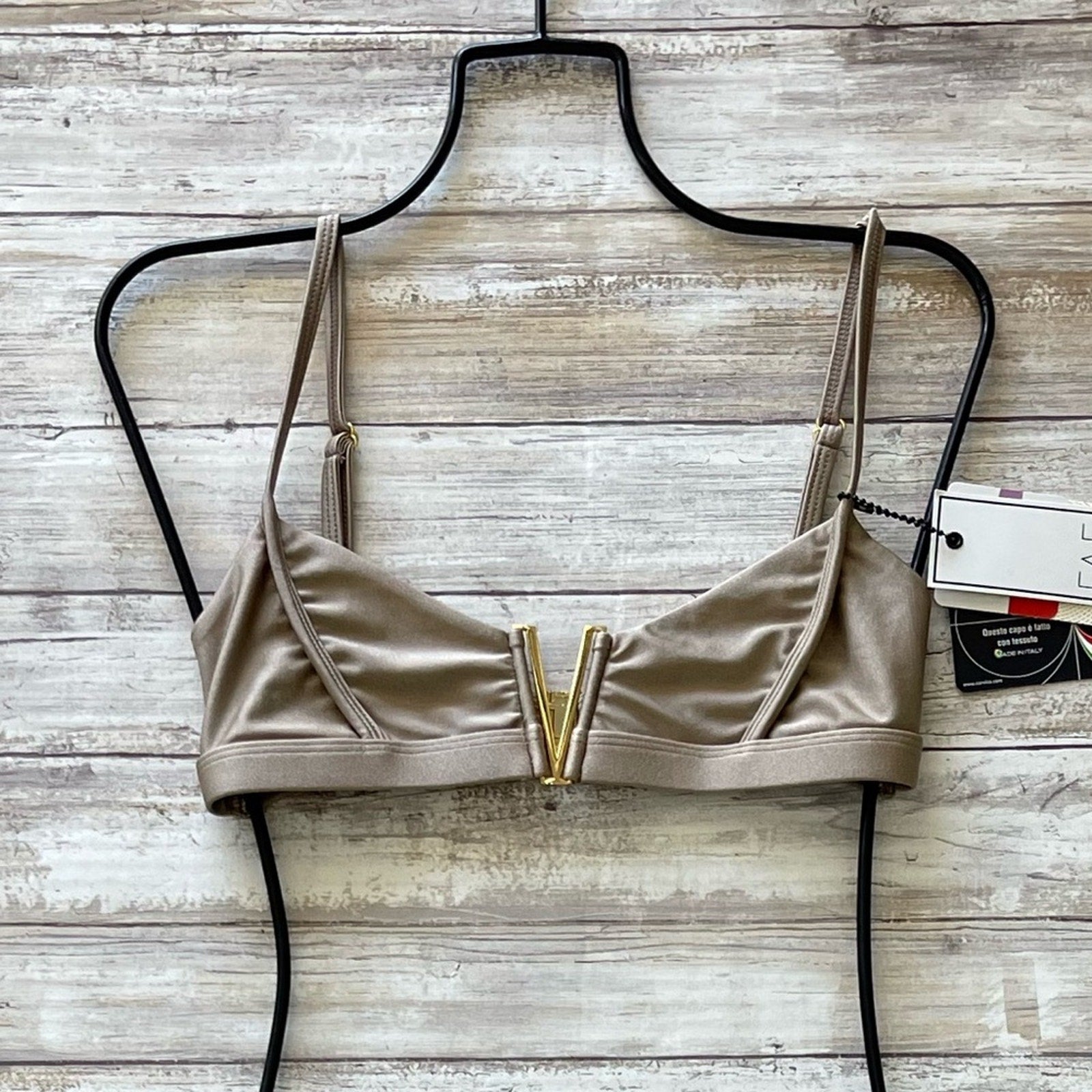 FAE Swim Herbert Bikini Top - Toffee | Alternate view