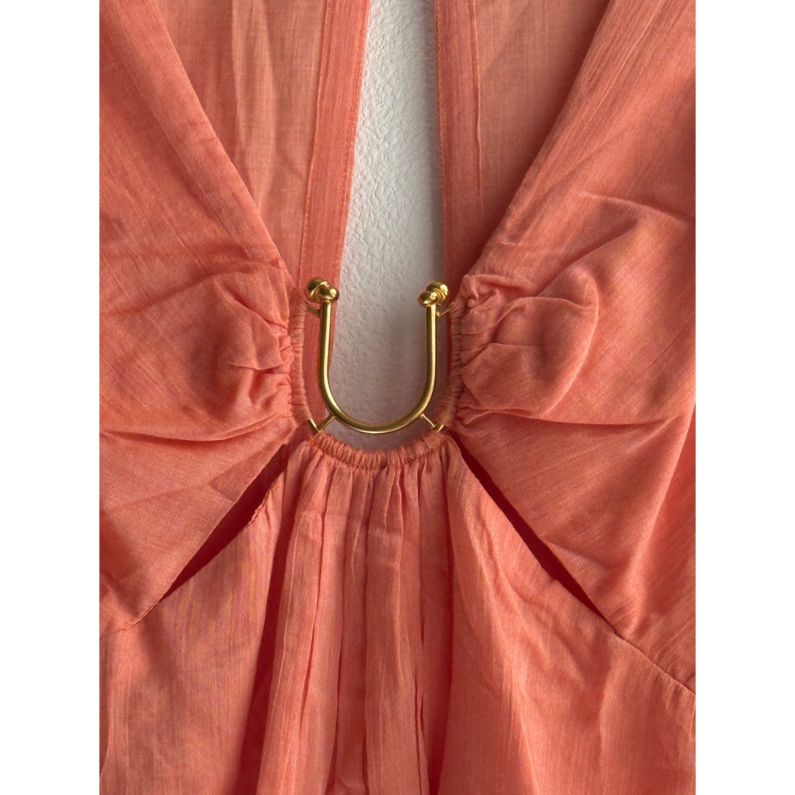 ViX Paula Hermanny ViX Swimwear Amelia Short Dress – Orange | Back view