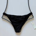 Frankies Bikinis Grace Cheeky Bikini Bottom - Black | Front view