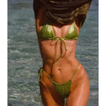 Heavy Manners x Elsa Hosk Triangle Front Tie Bikini Top - Tina Carlyle | Front view