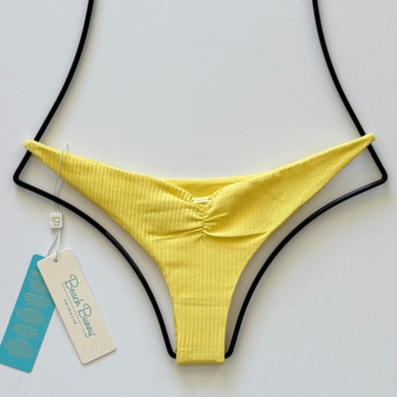Beach Bunny Swimwear Jordan Tango Bikini Bottom - Lemon | Alternate view
