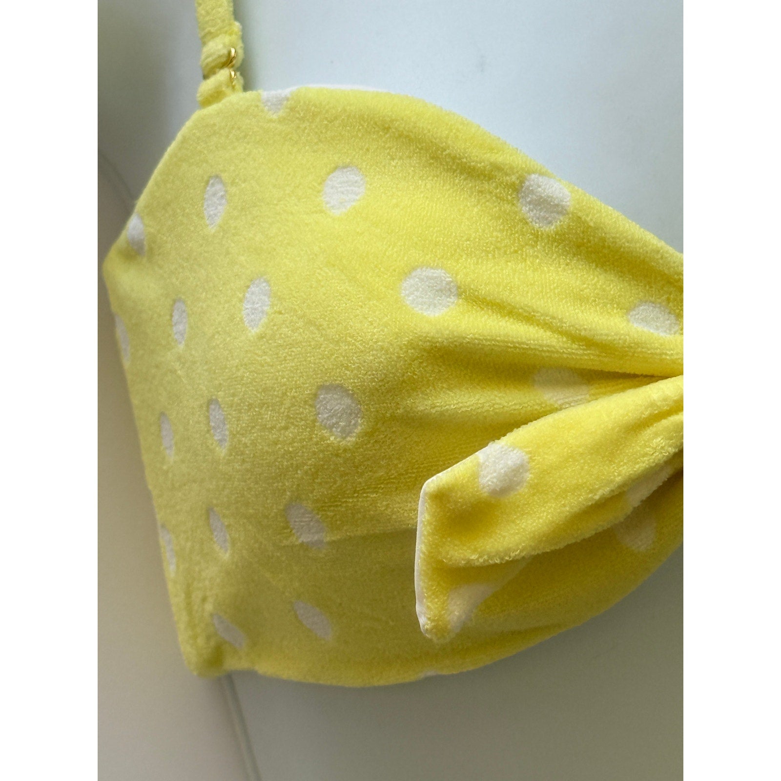 Beach Bunny Swimwear Layla Bandeau Bikini Top - Lemon | Alternate view