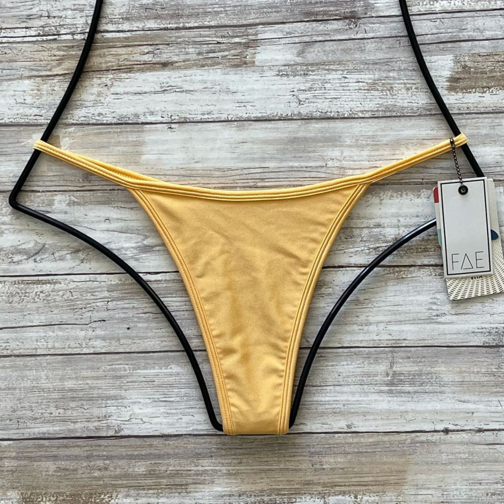 FAE Swim Jones Bikini Bottom - Custard | Front view