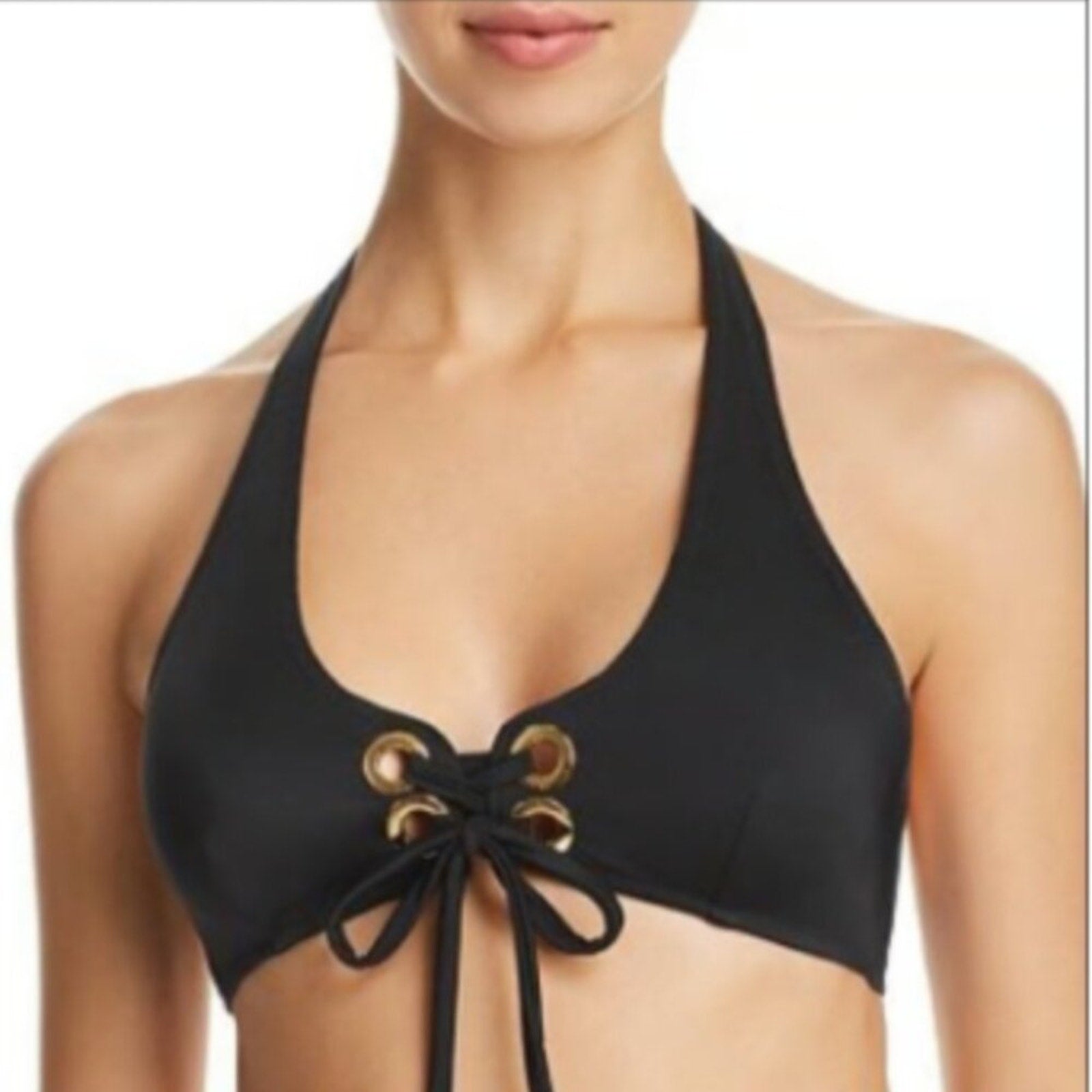 Milly Cabana Grommet Santorini Bikini Top | Front view