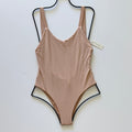 Vitamin A Swimwear Leah One Piece - Rose Gold Metallic | Front view