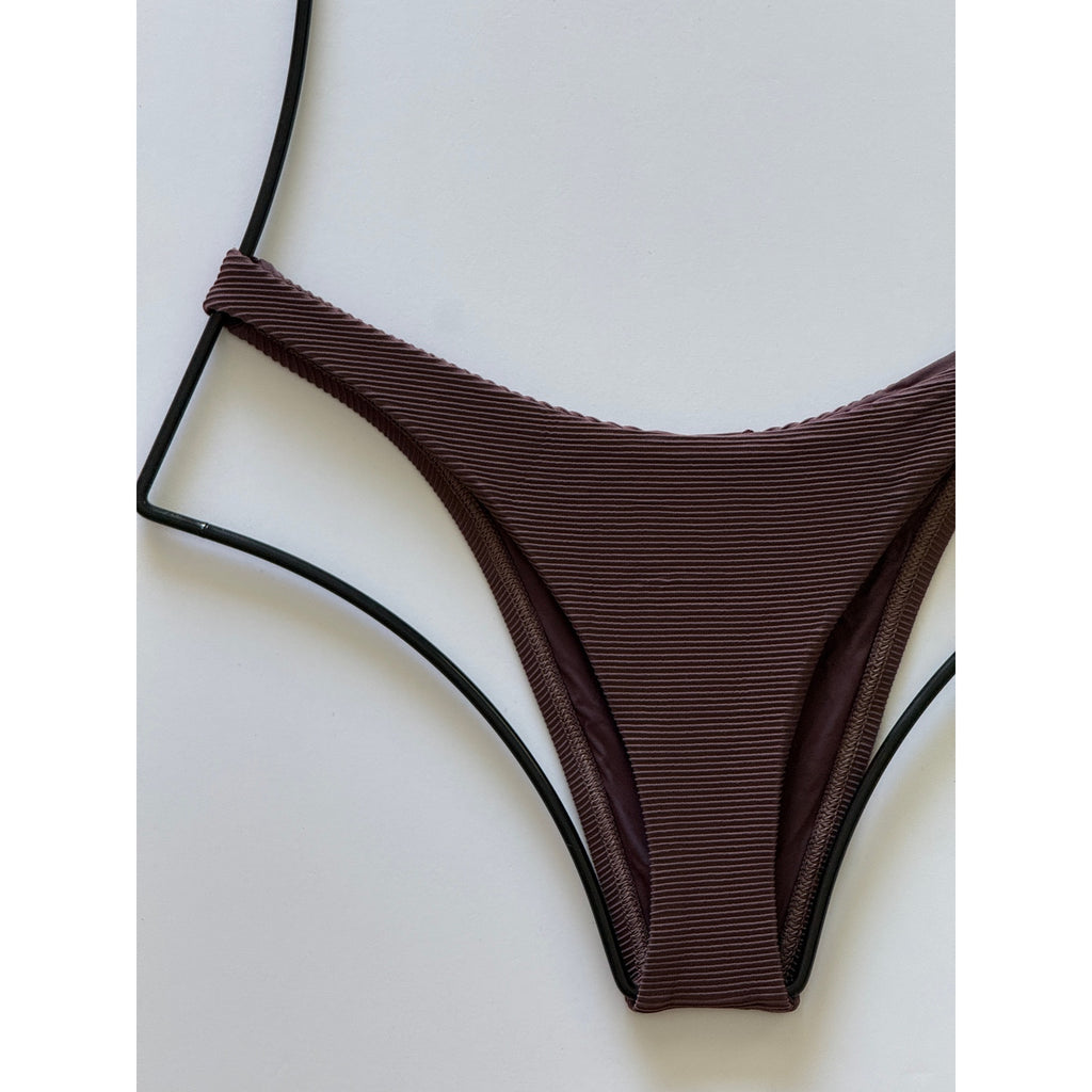Vitamin A Swimwear California High Leg Bikini Bottom - Sultana BioRib | Back view