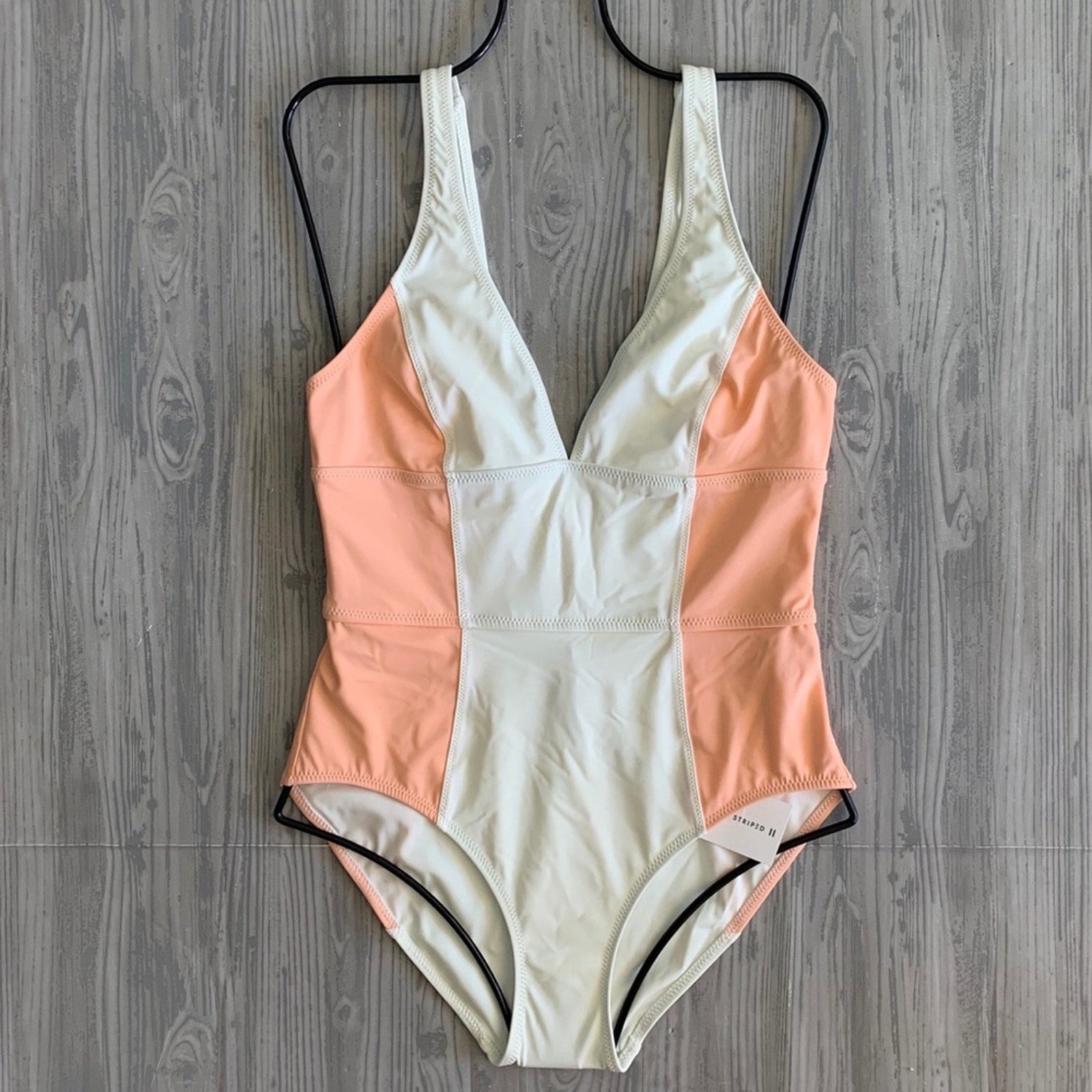 Solid & Striped Color-Blocked One Piece | Front view