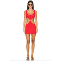 Reina Olga x Ronny Kobo Augusta Dress - Red | Front view