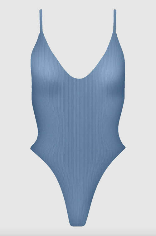 Acacia Swimwear Tavira Ribbed One Piece - Skipper | Front view
