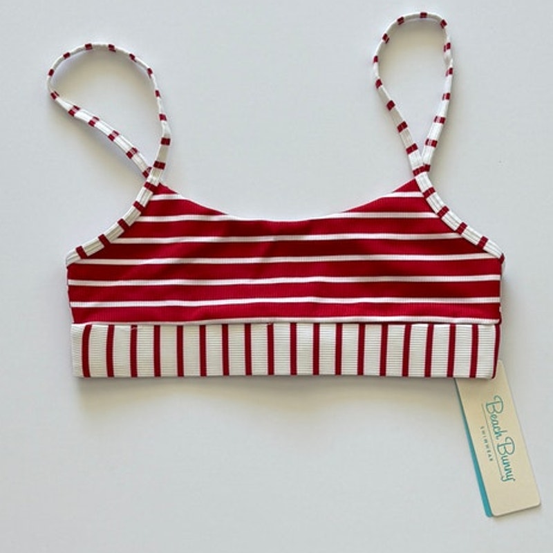 Beach Bunny Swimwear Emerson Bralette Bikini Top - Red | Front view