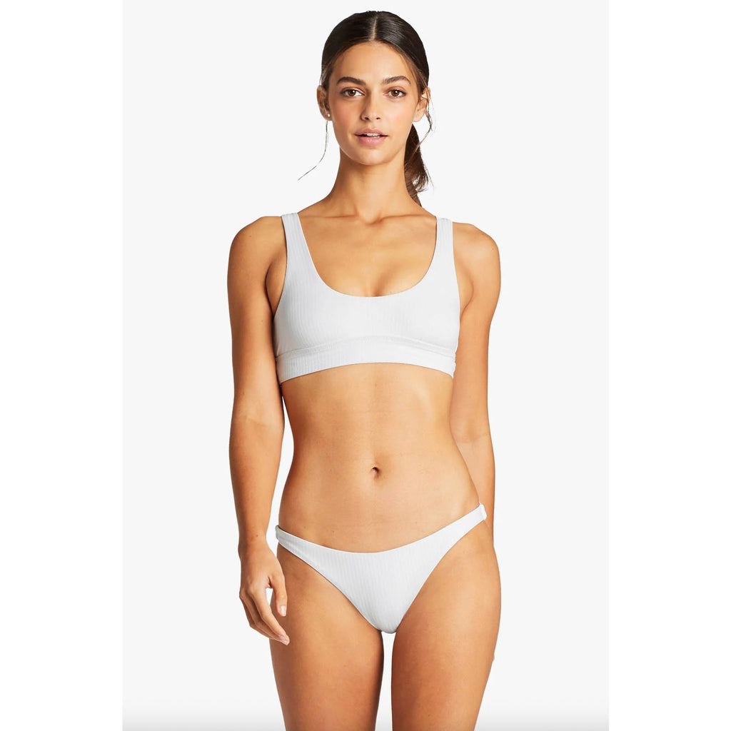 Vitamin A Swimwear Sienna Tank Bikini Top - White EcoRib | Front view