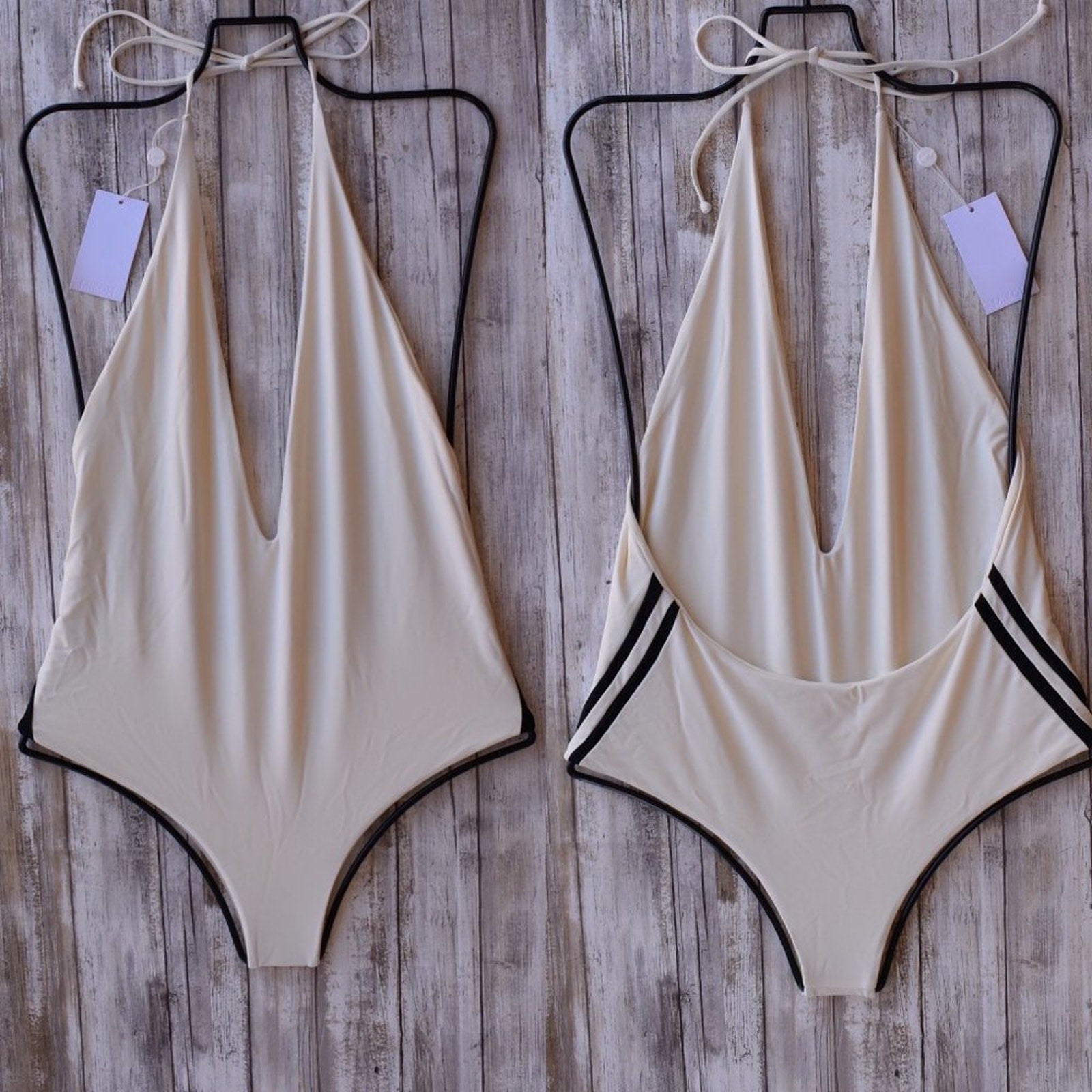 MIKOH Swimwear Retro Hinano One Piece | Front view
