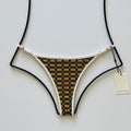 Acacia Swimwear Relle Piped Bikini Bottom - Gaucho - Minimal Coverage | Front view