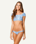 Sofia by ViX Bikini Top - Sofia by ViX Drape Cropped Bikini Top in La Jolla Blue