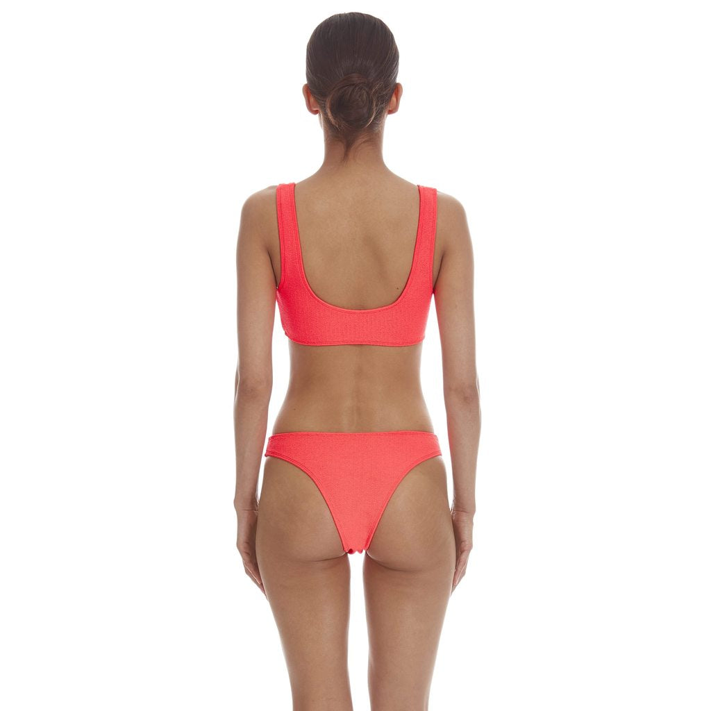 Mikoh Bikini Bottom - Mikoh Swimwear 'Rangiroa' Bikini Bottom in Textured Pink Mochi