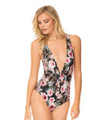 Tori Praver Swimwear One Piece - Tori Praver Swimwear 'Andie' One Piece in Black Caymen