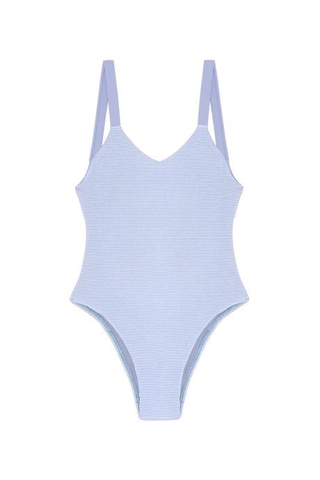 Vitamin A One Piece - Vitamin A Swimwear x Fred Segal 'Louise' One Piece in Sky Blue BioRib