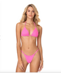 Maaji Bikini Top - Maaji Swimwear 'Aurora Pink Balmy' Triangle Bikini Top