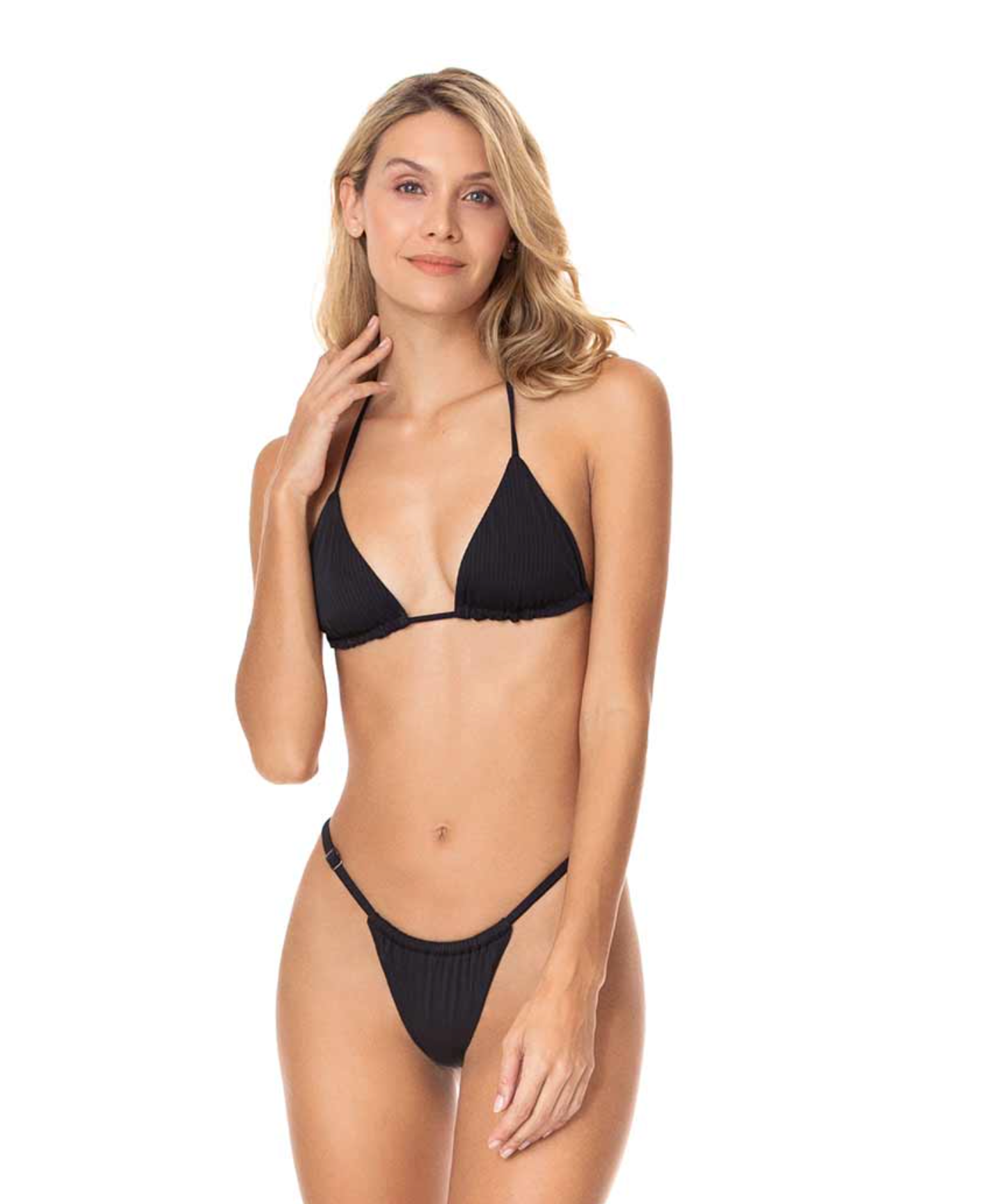 Maaji Bikini Top - Maaji Swimwear Black Onyx Balmy Triangle Bikini Top
