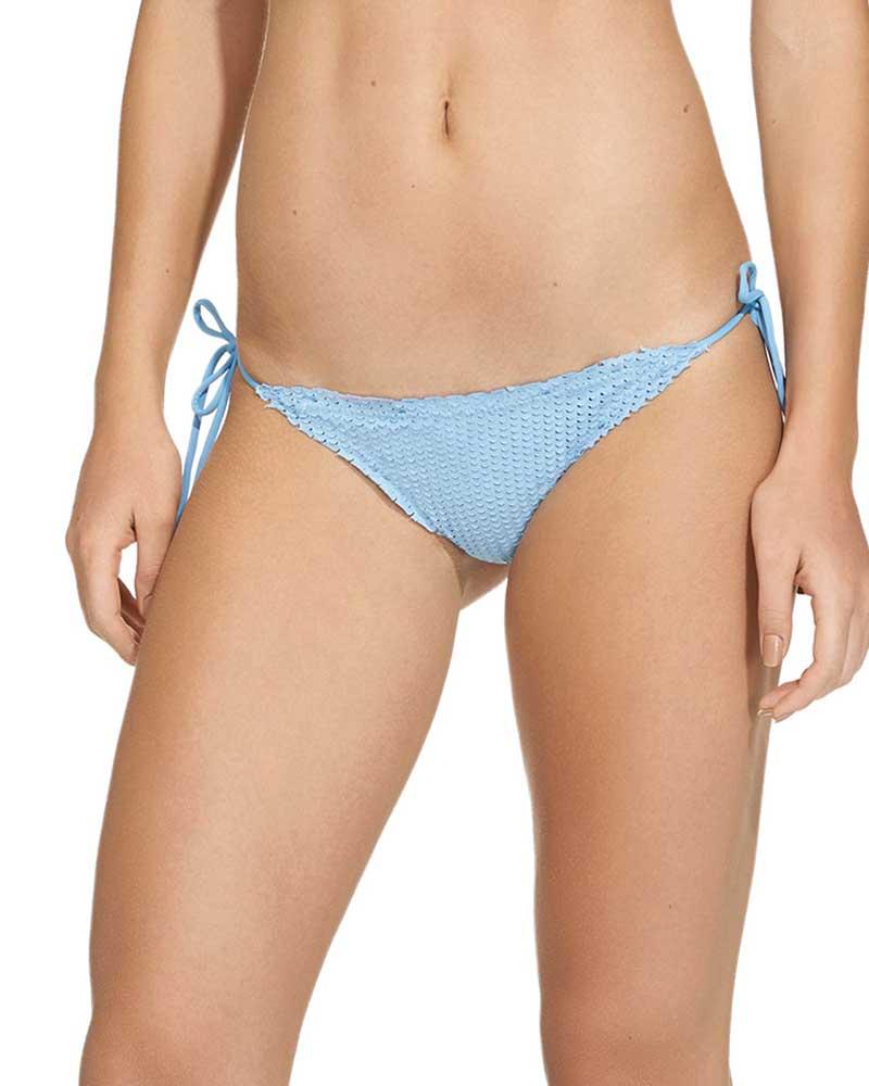 VI Bikini Bottom - ViX Swimwear Cloud 'Scales' Ripple Tie Side Bikini Bottom