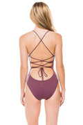 Vitamin A One Piece - Vitamin A Swimwear 'Jaydah' One Piece in Tea Rose Ecolux