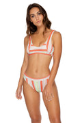 Luli Fama Bikini Top - Luli Fama 'Playtime' Tank Bralette in Multi White