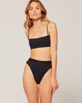 L*Space Bikini Top - L*Space Swimwear 'Rebel' Bikini Top in Black