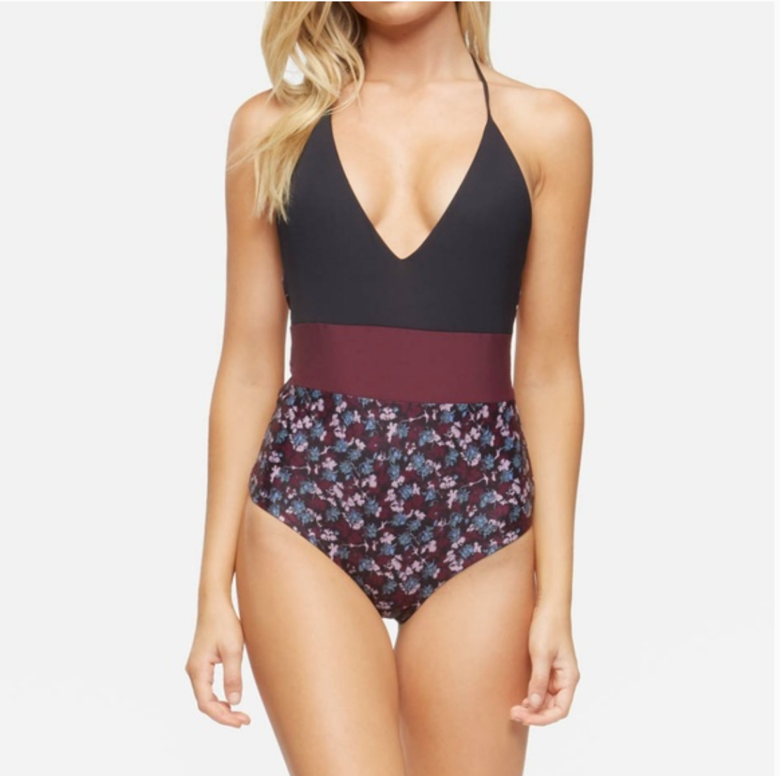 Tavik One Piece - Tavik Swimwear 'Chase' One Piece in Davitt Black Color Block