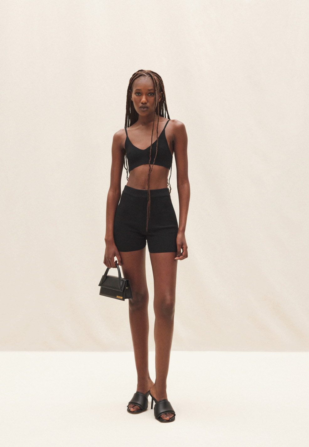 Jacquemus Shorts - Jacquemus 'Le Short Arancia' Knit Shorts in Black