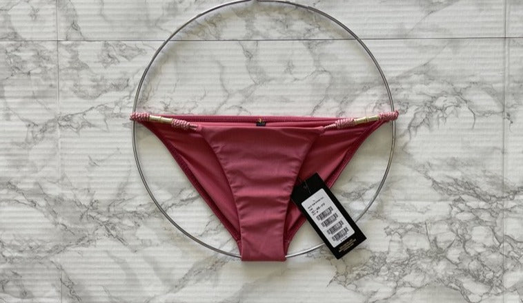 ViX Bikini Bottom - ViX Swimwear Trim String Bikini Bottom in Pink