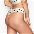 Stone Fox Swim Bikini Bottom - Stone Fox Swim 'Tucker' Bikini Bottom in Creme Dot