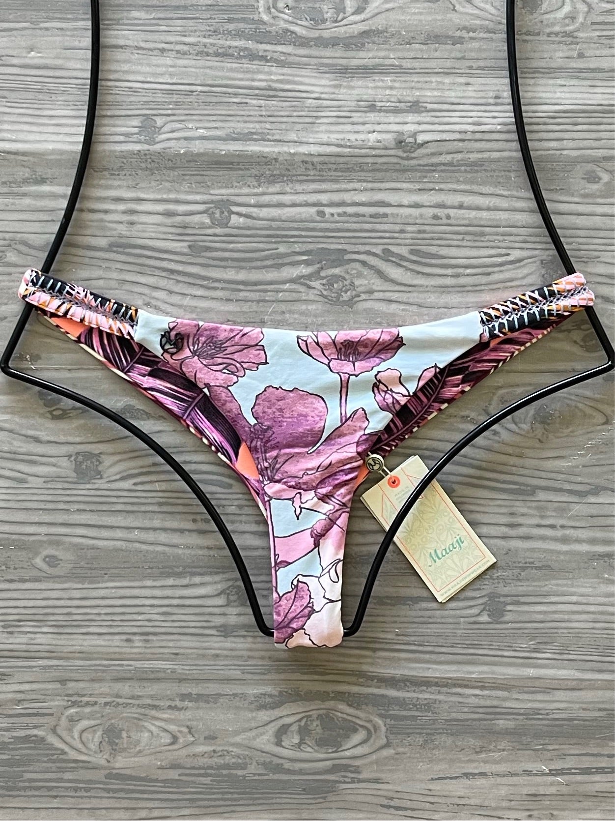 Maaji Bikini Bottom - Maaji Swimwear Bristle Garden Chi Chi Bikini Bottom