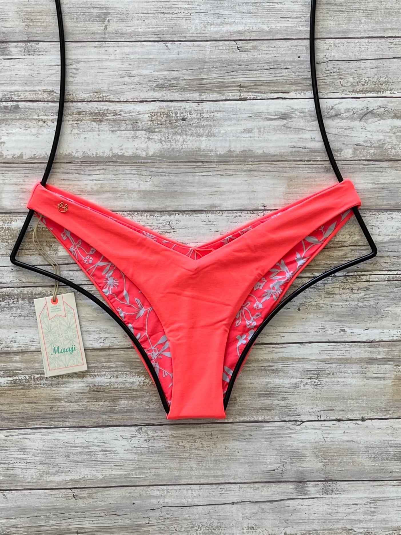 Maaji Bikini Bottom - Maaji Swimwear Coral Reef Viva Cheeky Bikini Bottom