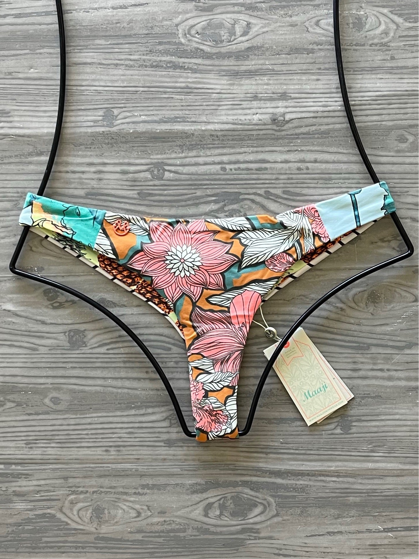 Maaji Bikini Bottom - Maaji Swimwear Blossom Coquette Chi Chi Bikini Bottom