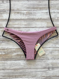 Maaji Bikini Bottom - Maaji Swimwear Mauve Flirt Cheeky Bikini Bottom
